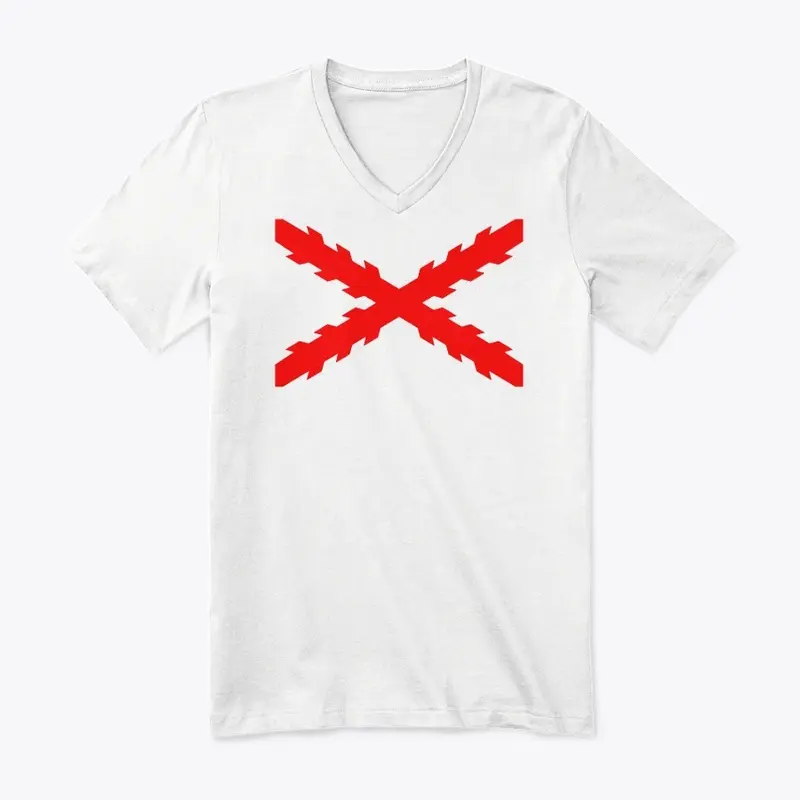 Hispanic Cross Front V Tshirt W