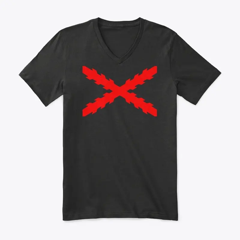 Hispanic Cross Front V Tshirt B